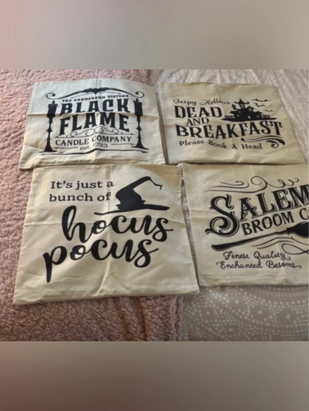 Halloween Decorative Canvas Pillow Covers set of 4